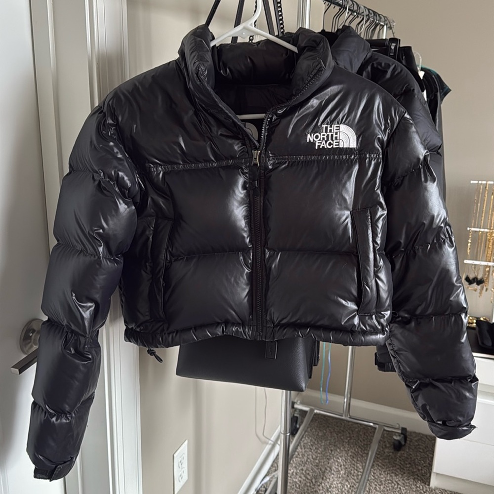 North Face Nuptse Cropped Puffer Jacket